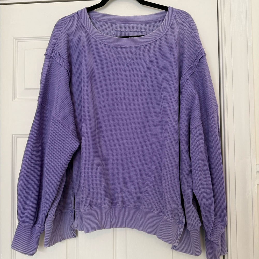 American Eagle Outfitters Lavender Knit Top